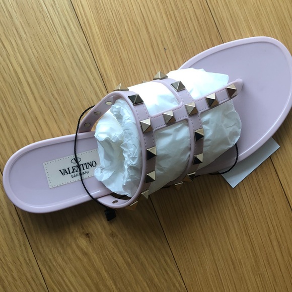 Valentino Garavani Rockstud Slip-On Flip Flops - Picture 7 of 10